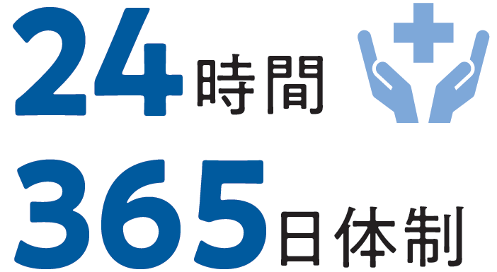 24時間365日体制