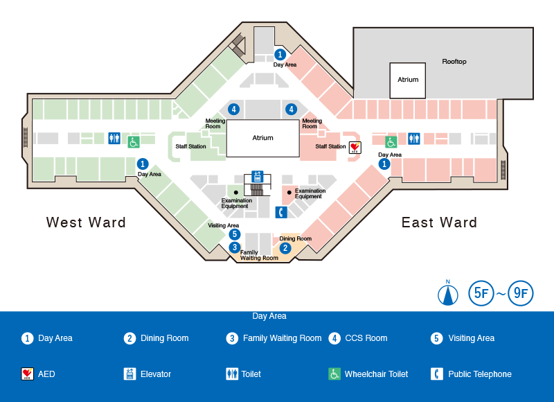 Floor Map 5F-9F