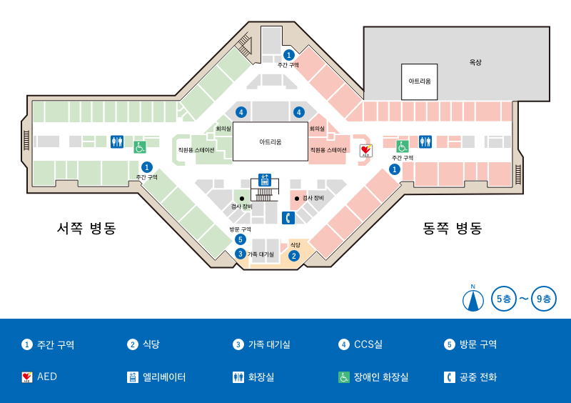 Floor Map 5F-9F