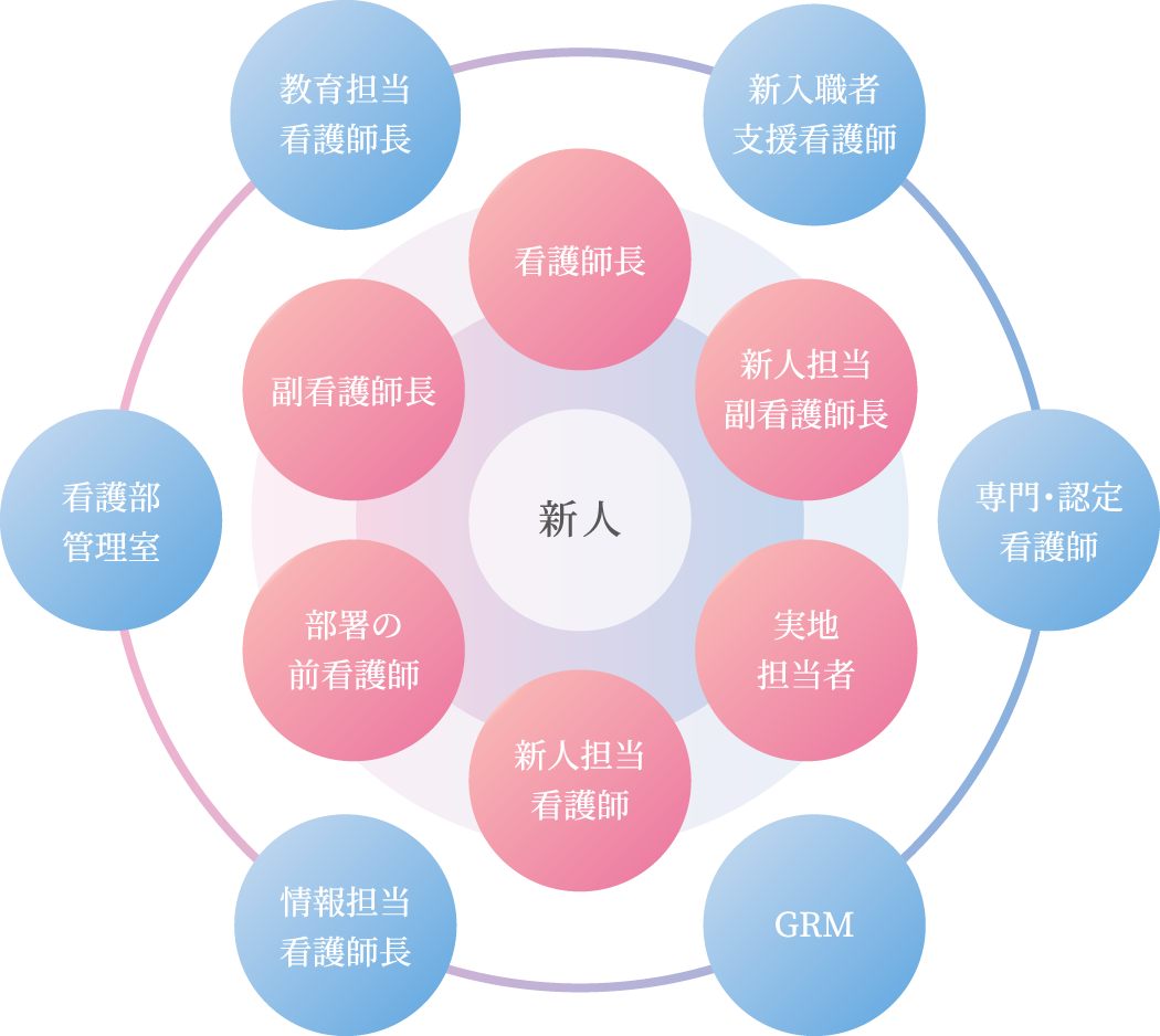 新入職者支援看護師の図