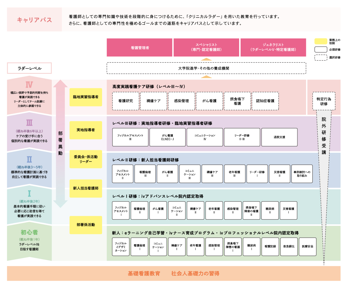 特定の専門性をもつ看護師へのキャリアパス