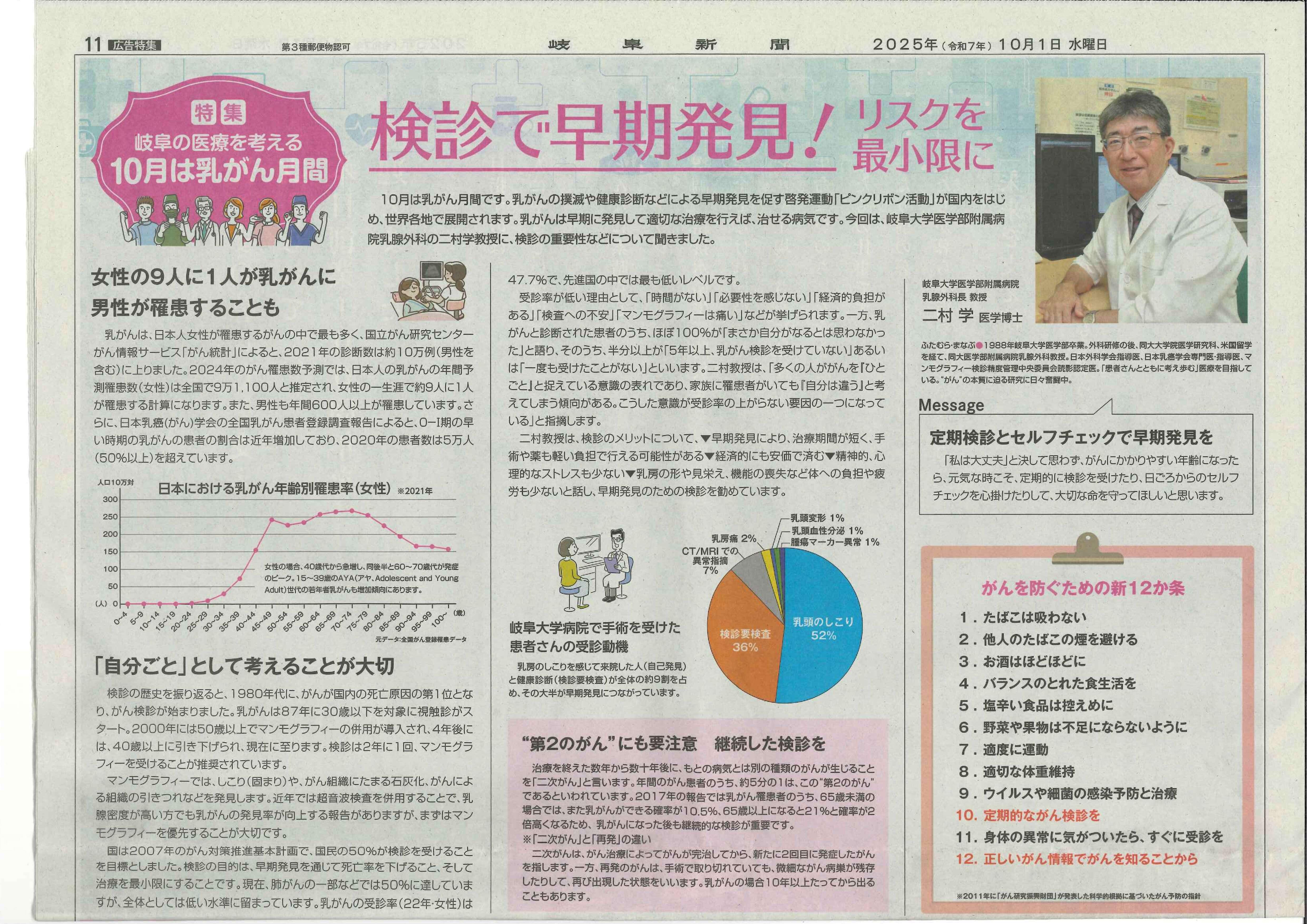 https://www.hosp.gifu-u.ac.jp/oshirase/uploads/images/20251001_Gifu_newspaper.jpg