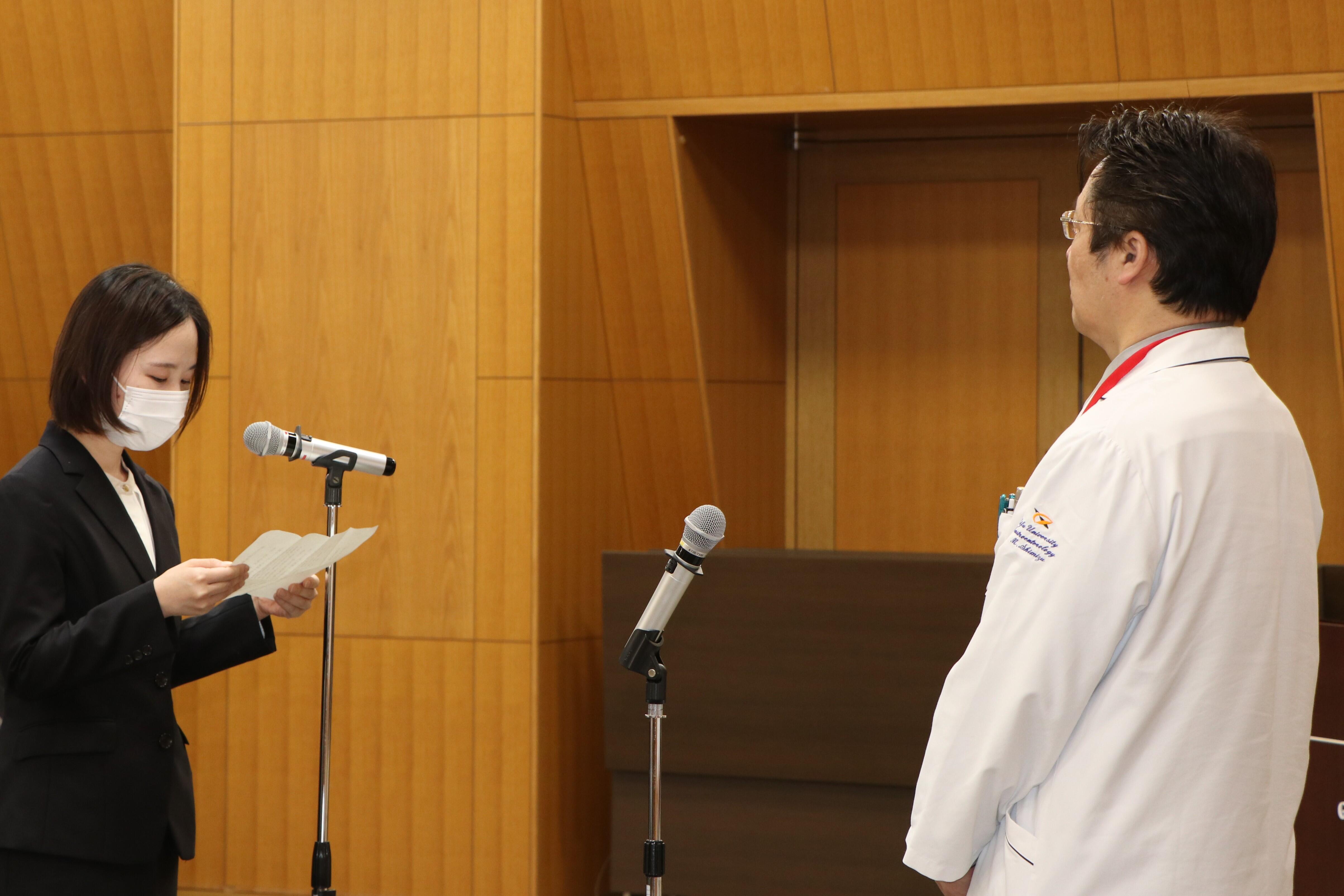 研修生代表挨拶