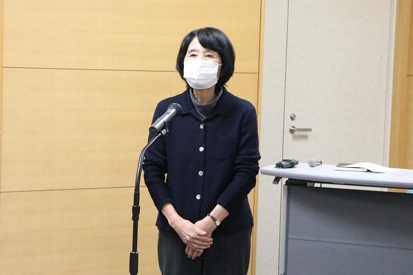 西川幸子さん「患者さんのニーズに合った車椅子を提供できるよう、また、患者さんを安全に目的の場所まで送っていけるよう今後も努力していきたい。」